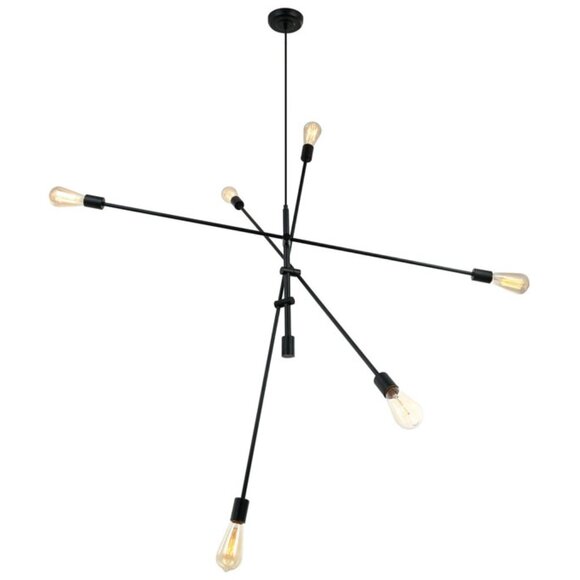 Pendant light 50''  Matte black / ZONE - Picture 3 of 5